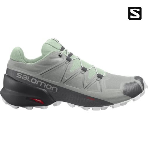 Salomon Speedcross 5 Women's Trail Running Shoes Grey / Mint | CA 36P80